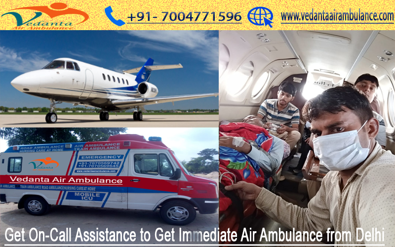 Hire Low Cost Advanced Air Ambulance with world class Life support systems onboard 24*7