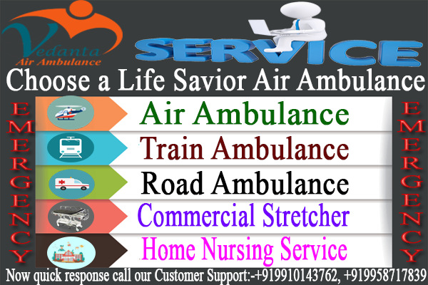 Highly qualified Medical dispatchers unit of Air Ambulance in Bangalore- Vedanta Air Ambulance Service with Full Medical Support