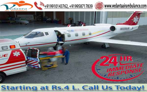 Vedanta Air Ambulance Service in Ranchi with Cost-Effective Price and Authentic fare