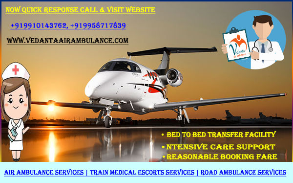 Book an Advanced Trauma Care Air Ambulance from Aurangabad by Vedanta Air and Train Ambulance Services